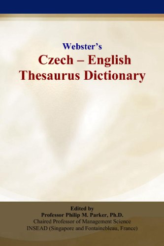 Websters Czech English Thesaurus Dictionary Philip M Parker