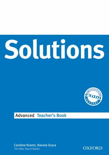 Solutions Advanced Teachers Book Caroline Krantz Danuta Gryca