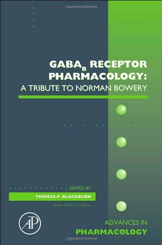Gabareceptor Pharmacology A Tribute To Norman Bowery 1st Edition Thomas P Blackburn Eds