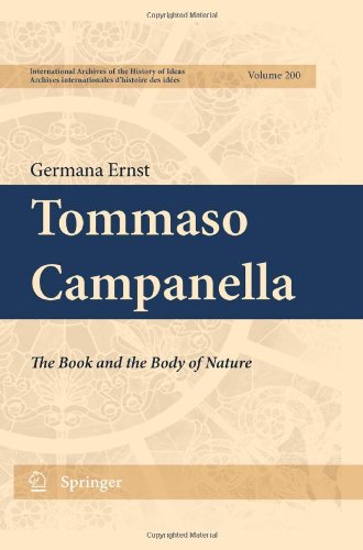 Tommaso Campanella The Book And The Body Of Nature 1st Edition Germana Ernst Auth