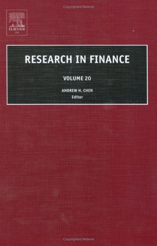 Research In Finance Volume 20 Research In Finance Research In Finance Ah Chen