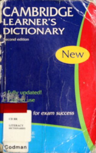 Cambridge Learners Dictionary 2nd Edition Cambridge University Press
