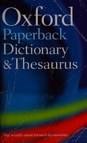 Paperback Oxford Dictionary And Thesaurus 2nd Edition Maurice Waite Sara Hawker