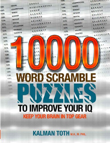 10000 Word Scramble Puzzles To Improve Your Iq Kalman Toth