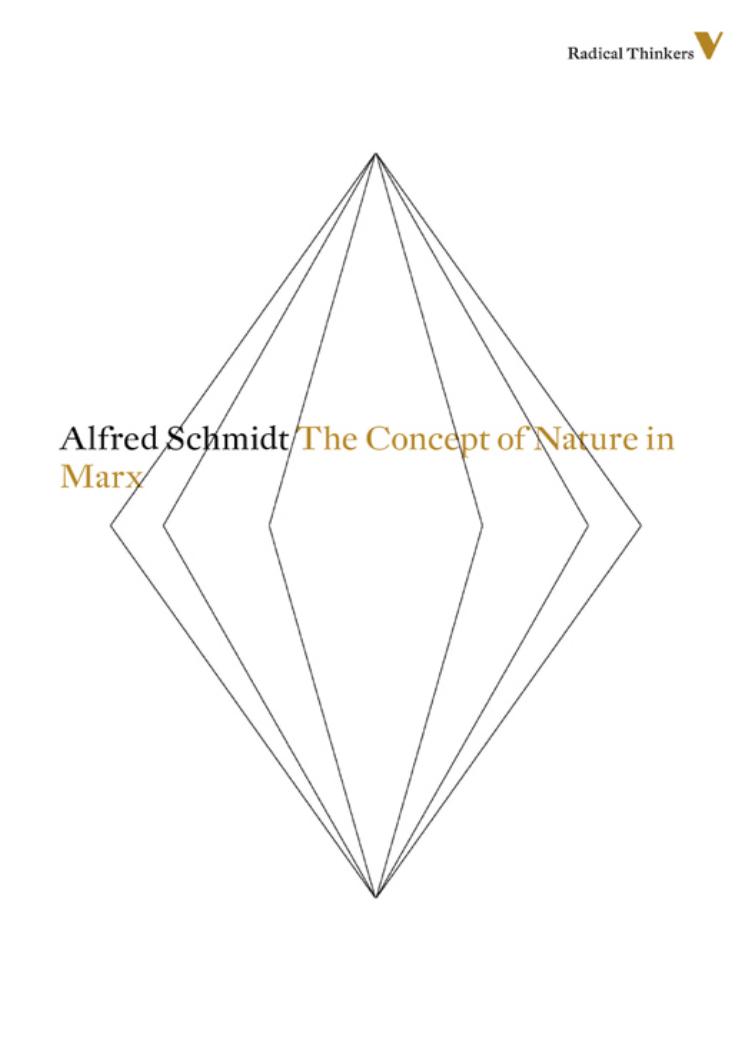 The Concept Of Nature In Marx 1st Edition Alfred Schmidt