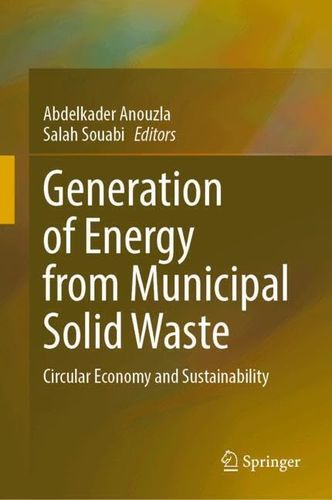 Generation Of Energy From Municipal Solid Waste Circular Economy And Sustainability 2024th Edition Abdelkader Anouzla Salah Souabi