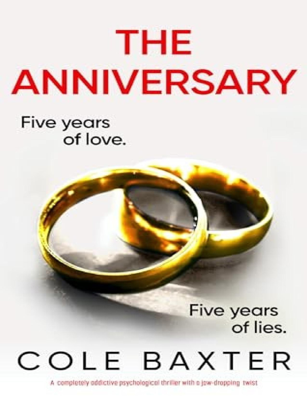 The Anniversary A Completely Addictive Psychological Thriller With A Jawdropping Twist Cole Baxter