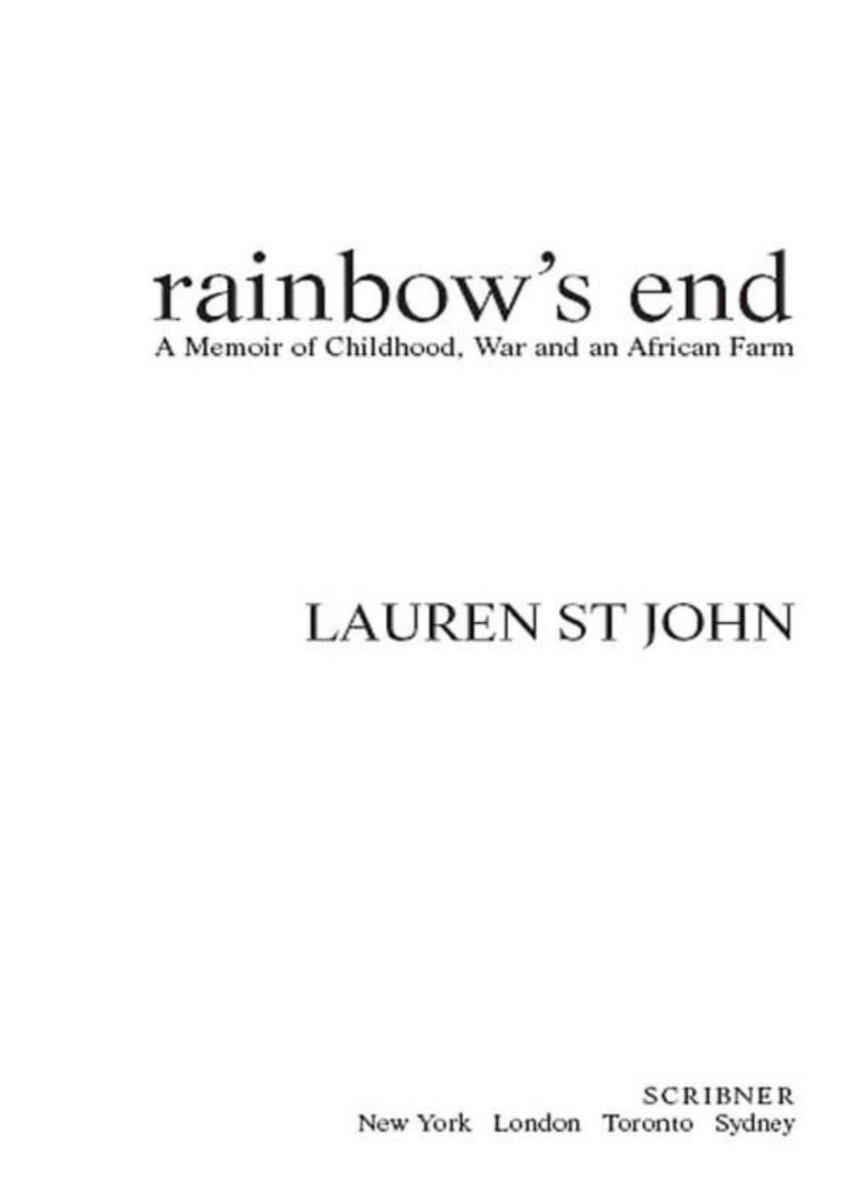 Rainbows End Lauren St John