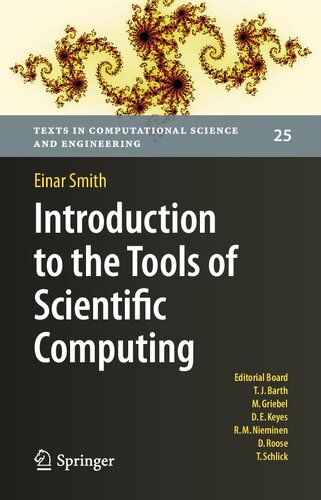 Introduction To The Tools Of Scientific Computing Einar Smith