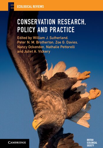 Conservation Research Policy And Practice William J Sutherland