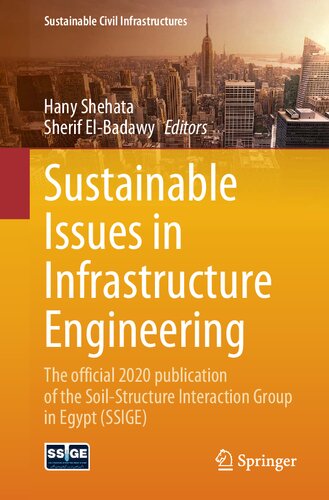 Sustainable Issues In Infrastructure Engineering The Official 2020 Publication Of The Soilstructure Interaction Group In Egypt Ssige Hany Shehata Sherif Elbadawy