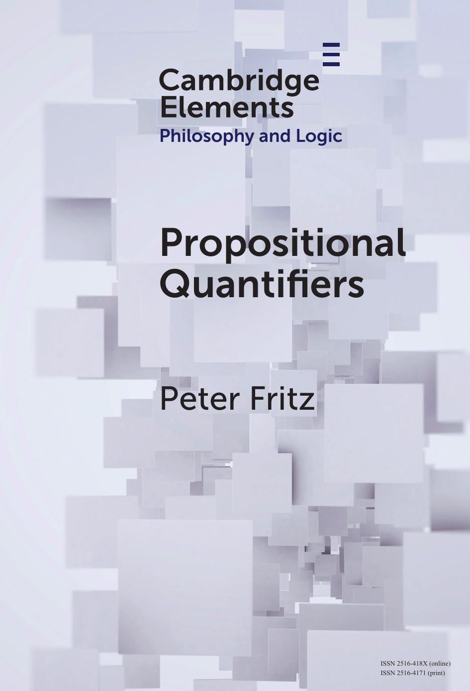 Propositional Quantifiers Peter Fritz