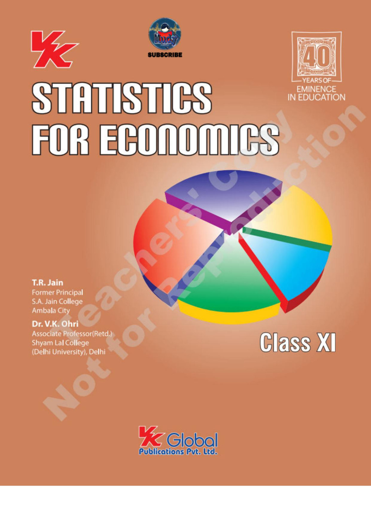 Statics For Economics For Class 11 Tk Jain V K Ohri