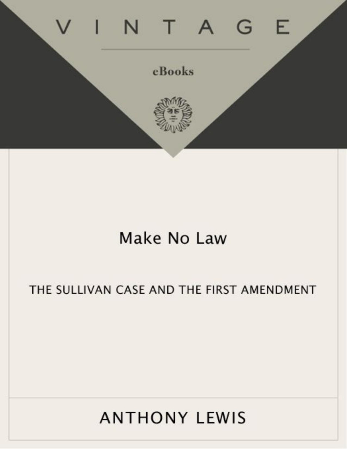 Make No Law The Sullivan Case And The First Amendment Anthony Lewis