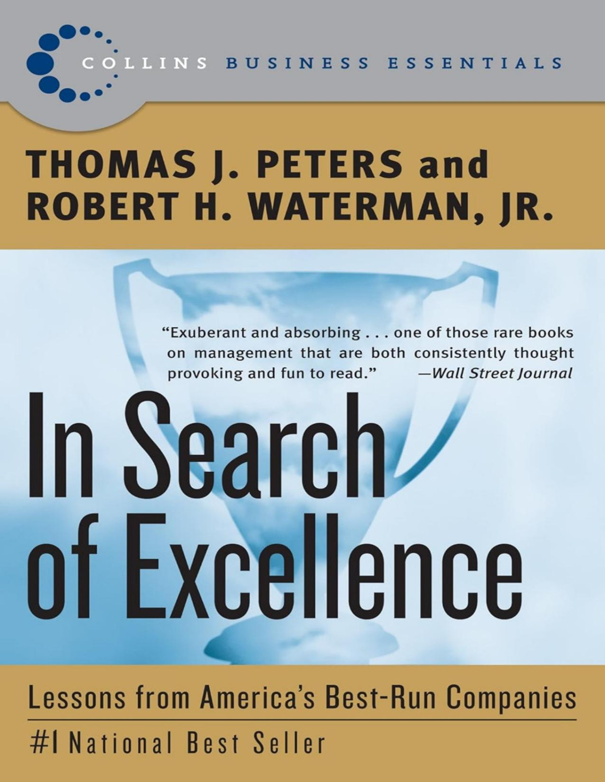 In Search Of Excellence Lessons From Americas Bestrun Companies Thomas J Peters Robert H Waterman Jr