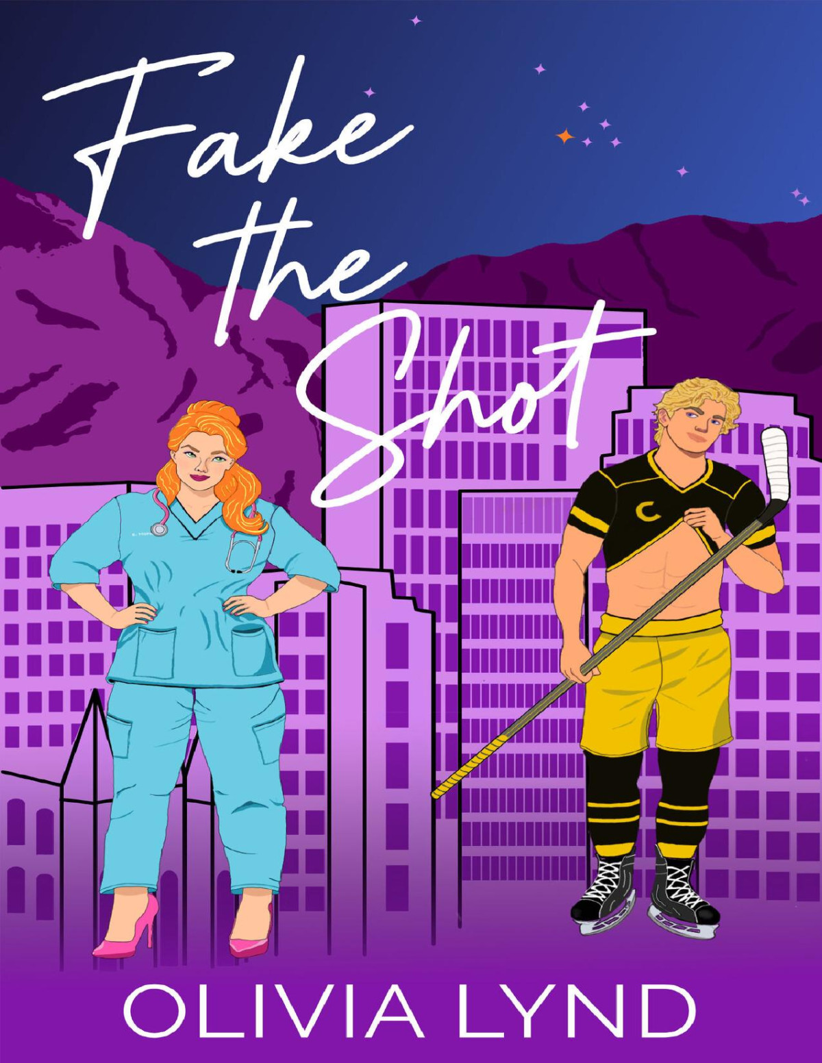 Fake the Shot A Fake Relationship Hockey Romance SLC Sting Book 2 1st Edition by Olivia Lynd B0DQM1K4DB