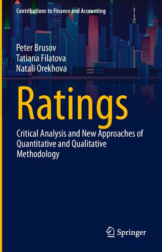 Ratings Critical Analysis And New Approaches Of Quantitative And Qualitative Methodology 1st Peter Brusov