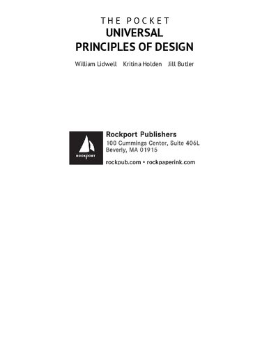 The Pocket Universal Principles Of Design 150 Essential Tools For Architects Artists Designers Developers Engineers Inventors And Makers William Lidwell