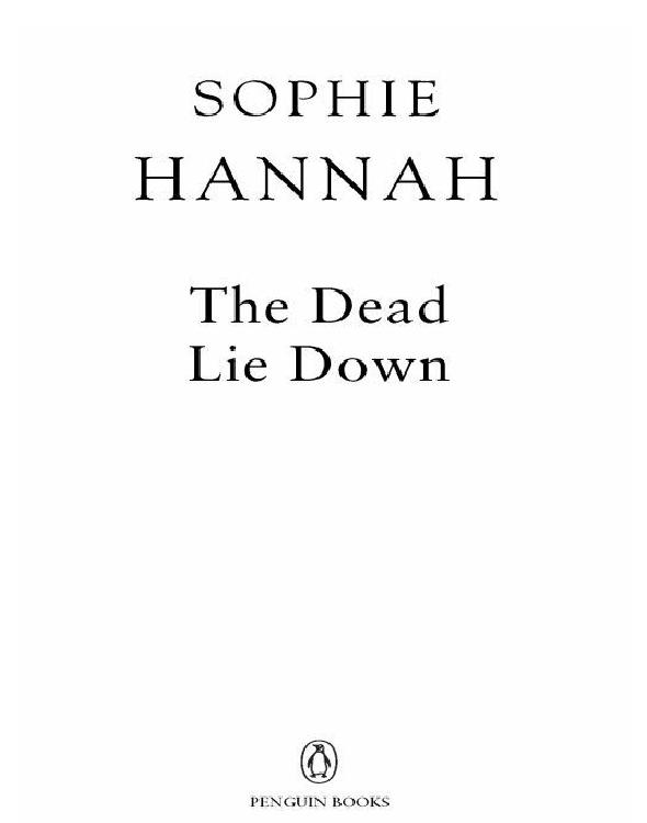 The Dead Lie Down Sophie Hannah