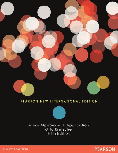 Linear Algebra With Applications 5th Edition Otto Bretscher