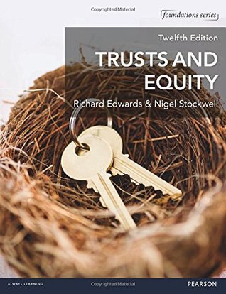 Trusts And Equity Twelfth Edition Edwards Richard Cluffstockwell