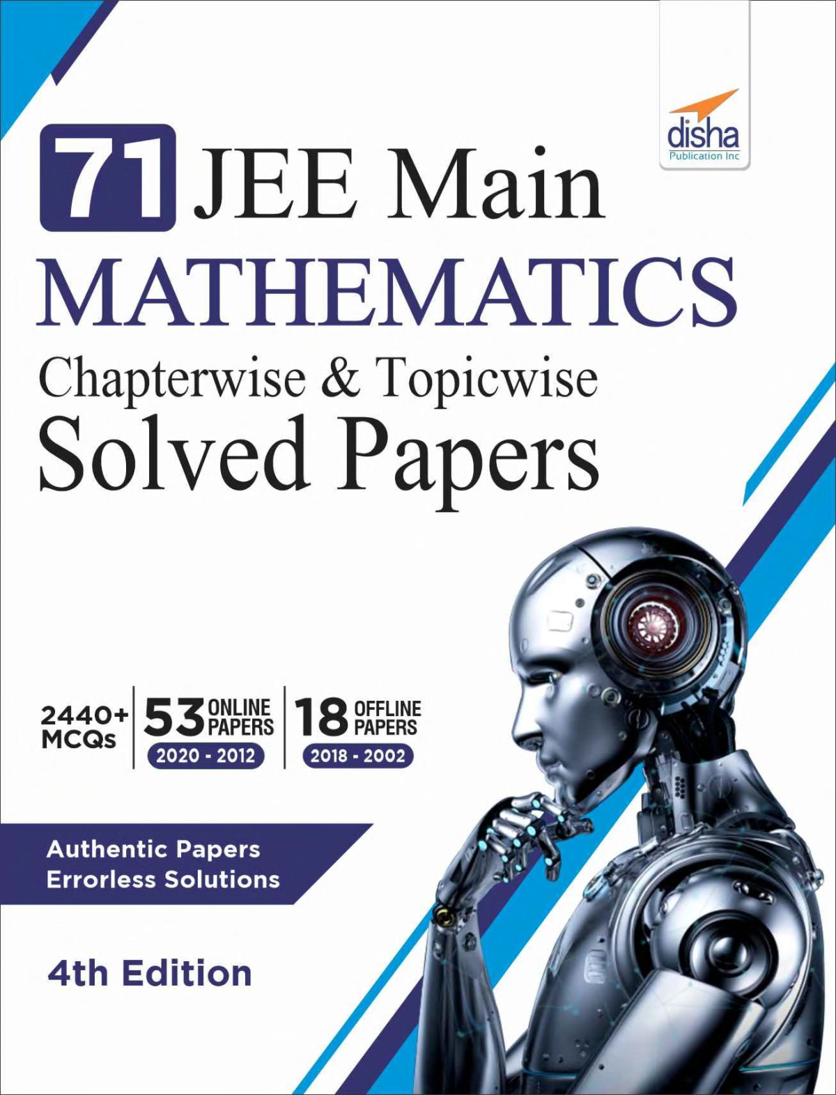 71 Jee Main Mathematics Online 2020 2012 Offline 2018 2002 Chapterwise Topicwise Solved Papers 4th Edition 4th Disha Experts