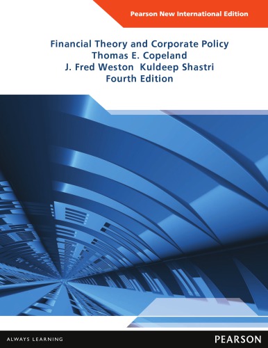 Financial Theory And Corporate Policy Hauptbd 4 Ed New Internat Ed Copeland