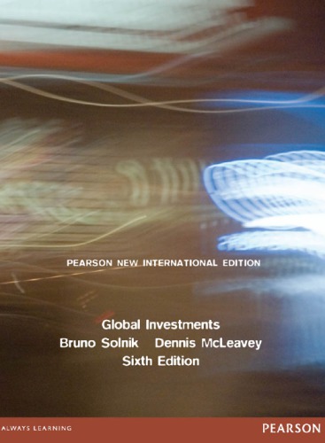 Global Investments Pearson New International Edition Sixth Edition Mcleavey