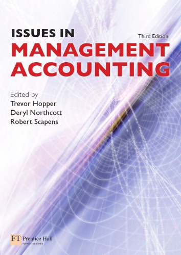 Issues In Management Accounting 3 Ed Hopper Trevorscapens Robert Williamnorthcott