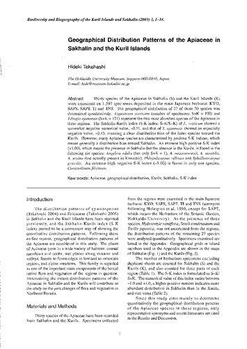 Biodiversity And Biogeography Of The Kuril Islands And Sakhalin Volume 3 Masahiro Hara Editor Hideki Takahashi Editor