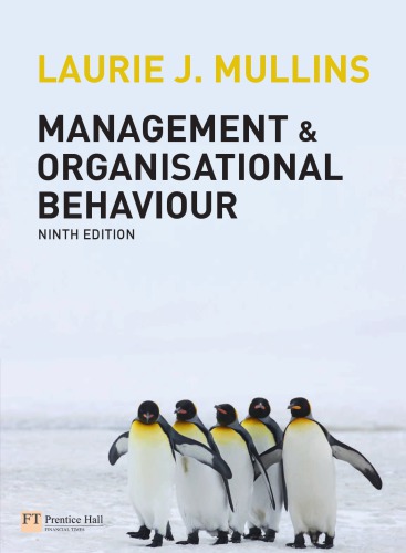 Management And Organisational Behaviour 9th Ed Mullins Laurie J