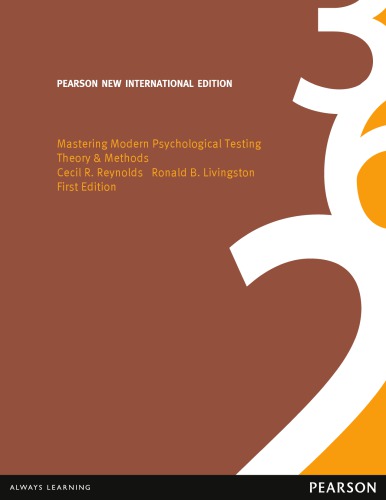 Mastering Modern Psychological Testing Pearson New International Edition Theory Methods Livingston