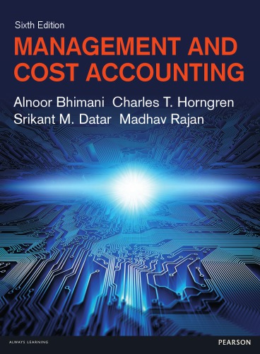 Management And Cost Accounting Hauptbd 6 Ed Bhimani Alnoorhorngren