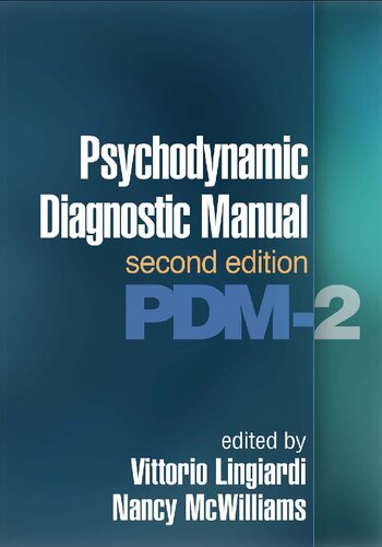 Psychodynamic Diagnostic Manual Second Edition Pdm2 Vittorio Lingiardi Nancy Mcwilliams