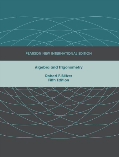 Algebra And Trigonometry Fifth Edition Blitzer Robert F
