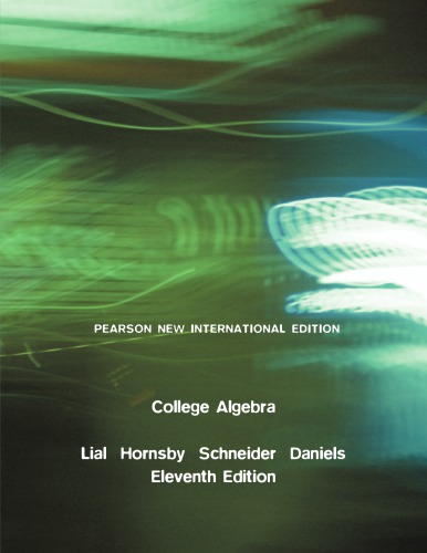 College Algebra Eleventh Edition Pearson New International Edition Daniels