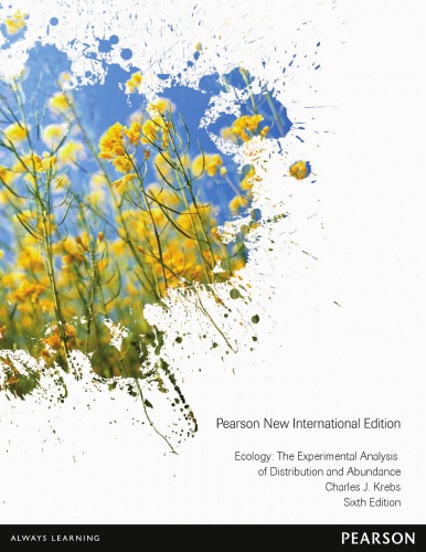 Ecology The Experimental Analysis Of Distribution And Abundance Pearson New International Editionsixth Edition Krebs