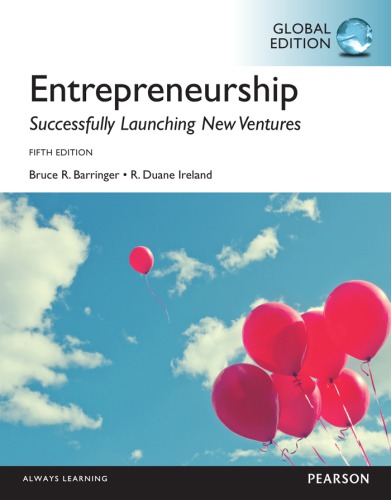 Entrepreneurship Successfully Launching New Ventures Fifth Edition Barringer