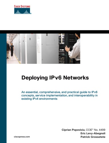 Deploying Ipv6 Networks Includes Index Popoviciu Ciprian Plevyabegnoli