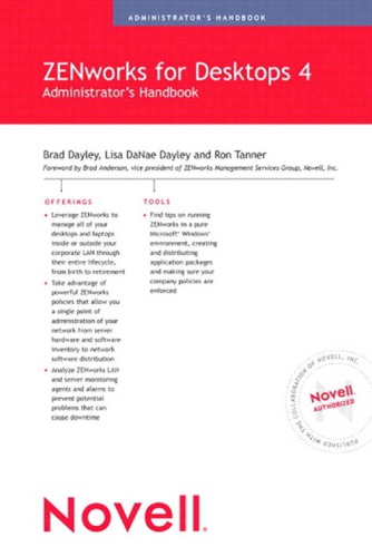 Novell Zenworks For Desktops 4 Administrators Handbook Includes Index Tanner