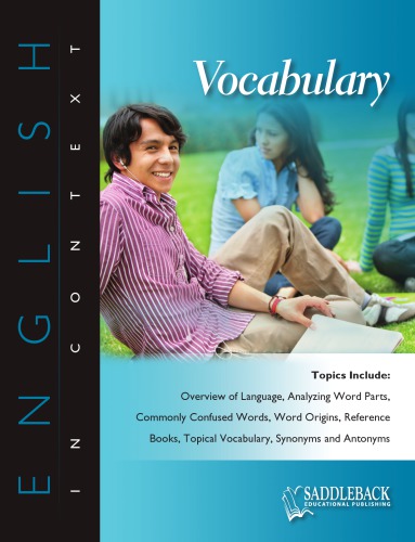 Vocabulary Saddleback Educational Publishing