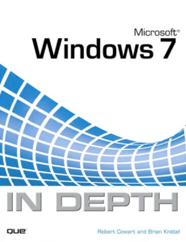 Microsoft Windows 7 In Depth Cowart Robertknittel Brian