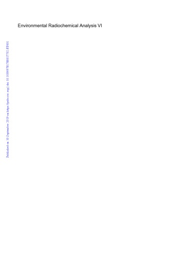 Environmental Radiochemical Analysis Vi Evans Nicholas