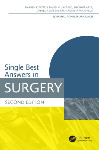 Single Best Answers In Surgery Second Edition 2nd Ed Arya Shobhit Layfield