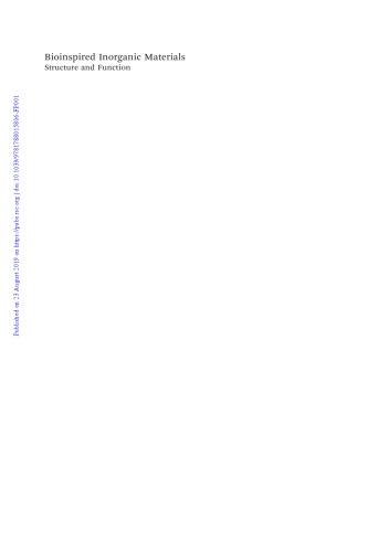Bioinspired Inorganic Materials Structure And Function Hall