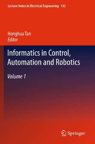 Informatics In Control Automation And Robotics Vol 1 Tan Honghuaeditor