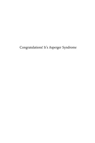 Congratulations Its Aspergers Syndrome Ebrary Inc Birch