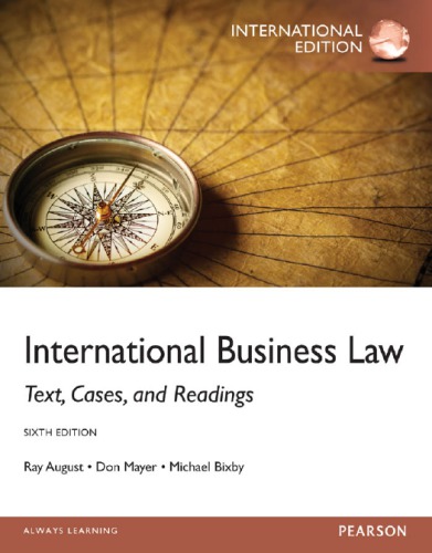 International Business Law 6th Ed Bixby Michael B August