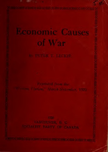 The Economic Causes Of War Loria Achille