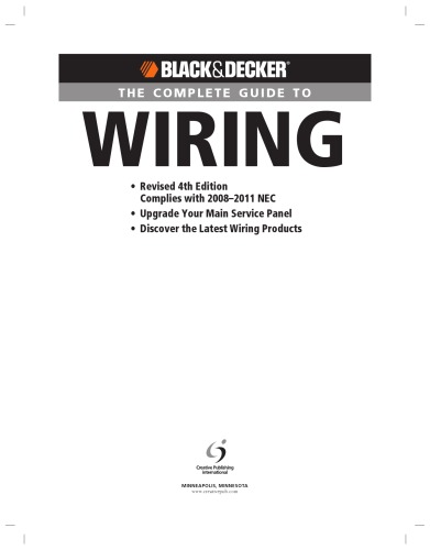 Black And Decker The Complete Guide To Wiring 4th Ed Black Decker Tharaldson Brevik